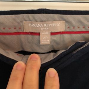 2 Pairs! Banana Republic Sloan Pant, Black + Navy, 6P